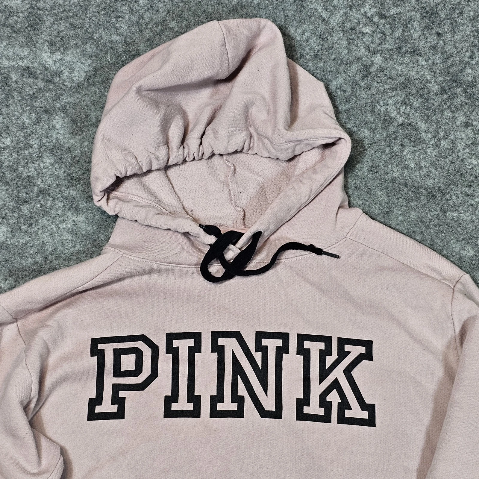 UNDERCOVER Victoria's Secret ROSA Felpa con Cappuccio Donna S Pullover Rosa con Tasche Coulisse