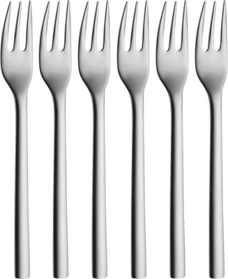 WMF Besteck Kuchengabel NUOVA 6 Stück kleine Gabel Edelstahl Spülmaschinenfest
