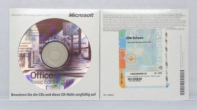 Microsoft Office 2003 Basic mit Word, Excel und Outlook - OEM mit CD - Deutsch -