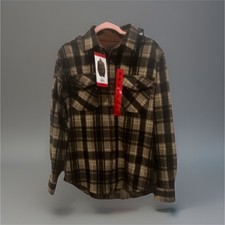 JACHS NEW YORK Mens Plaid Shirt Jacket Button...