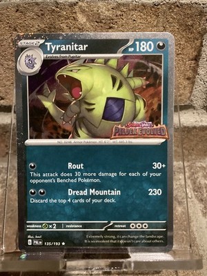 Demodee⭐︎デモデ Pokemon Tyranitar 135/193 STAMPED Paldea Evolved Special