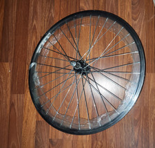 24" x 1.5 Alloy Double Wall 5,6 or Speed Rear FW Bicycle Wheel 36 Silver Spokes