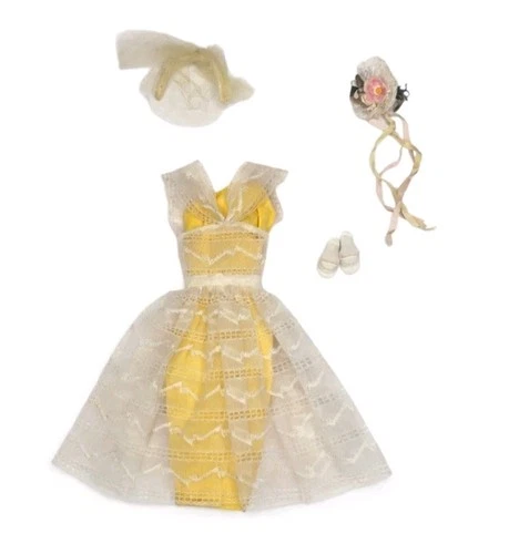 Vintage Barbie Orange Blossom Outfit #987 1961 Bridesmaid Dress