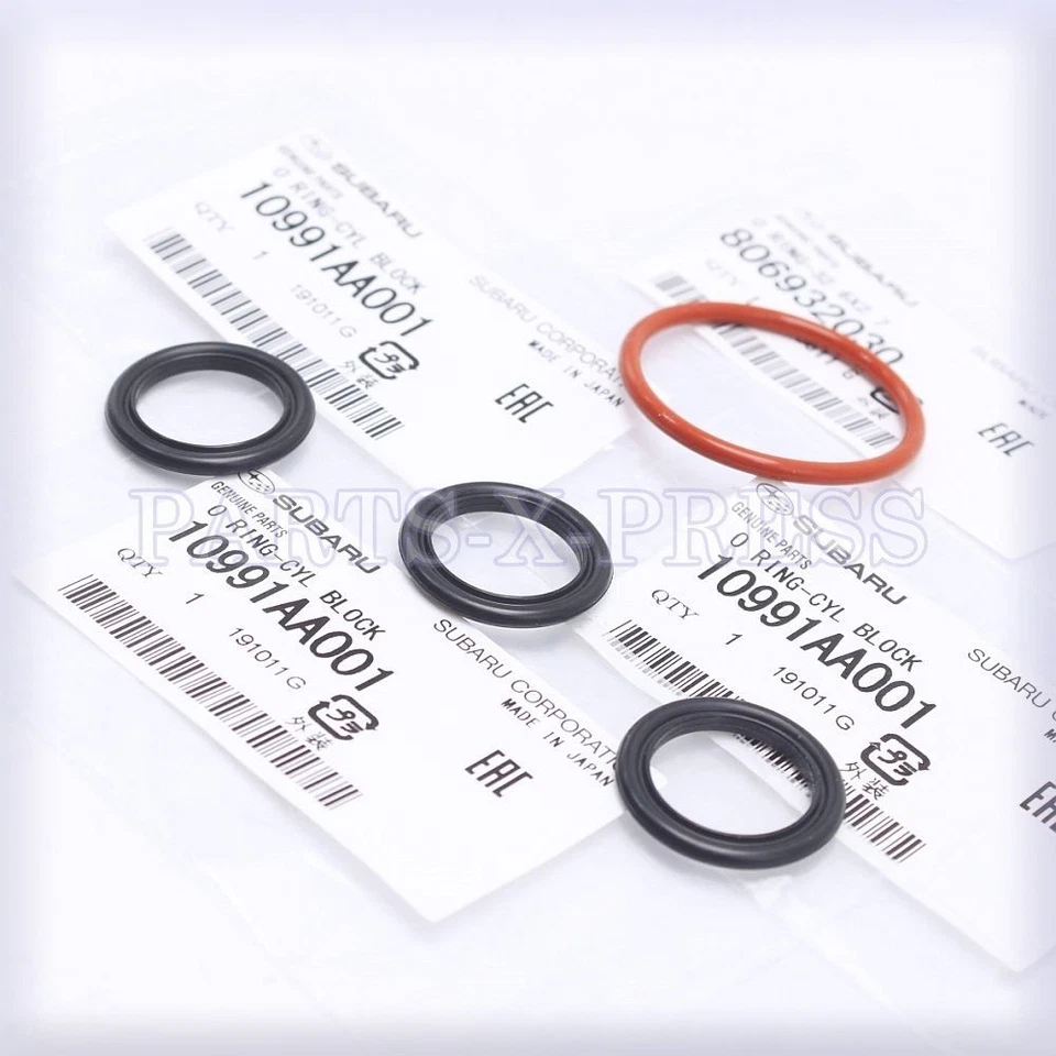 OEM  SUBARU IMPREZA WRX STI FORESTER BAJA LEGACY H4 EJ MOTORS BLOCK HALF O-RINGS - Image 2 of 4