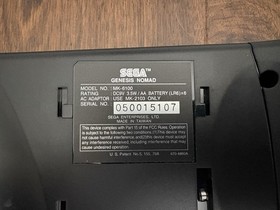 Sega Nomad Genesis Console Tested Working Includes AC Adapter GREAT CONDITION!