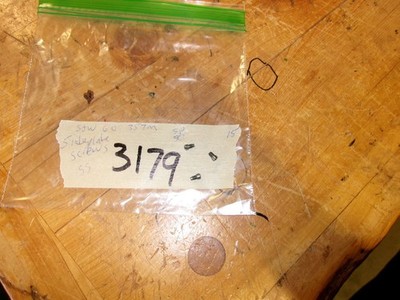S&W model 60 .357 magnum stainless steel side plate screws, all 3