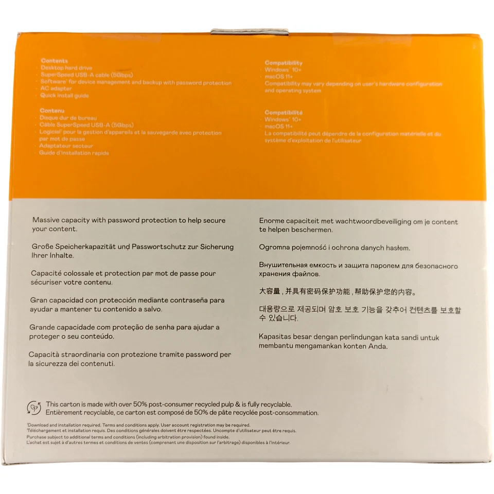 WD My Book 8TB External Desktop Hard Drive – New Sealed - Ships Quick! - Image 4 of 4