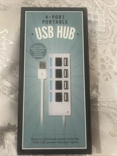 The Original Fun Workshop USB Hub Adapter 4 Ports Splitter Hub Multi USB