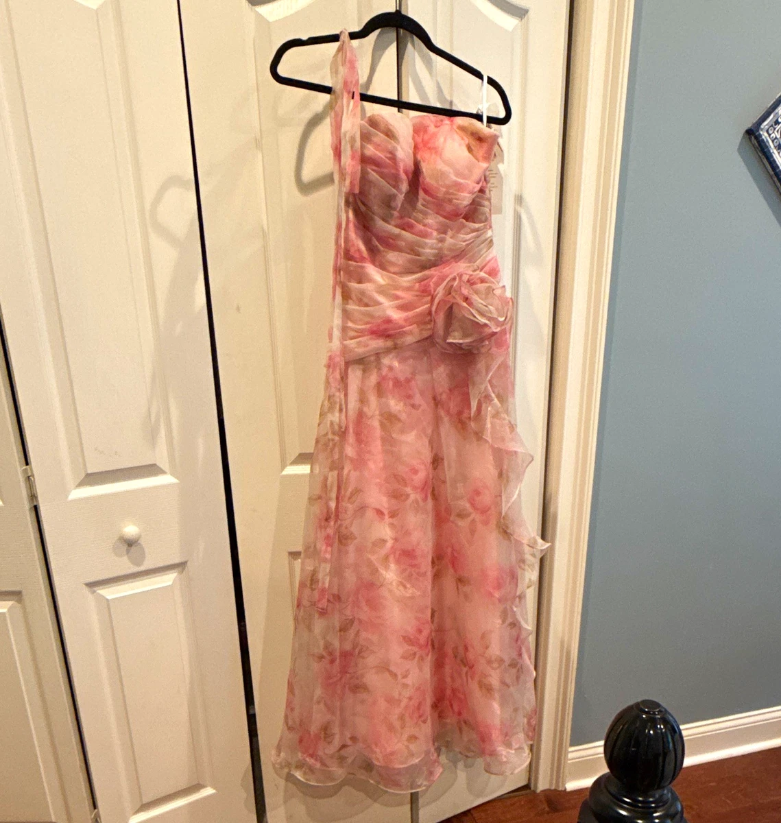 pink bridesmaid dresses ebay Regular Size S for sale Kaia Textured Maxi Dress- sizeFilter-US 0 Size:L - MIDI length