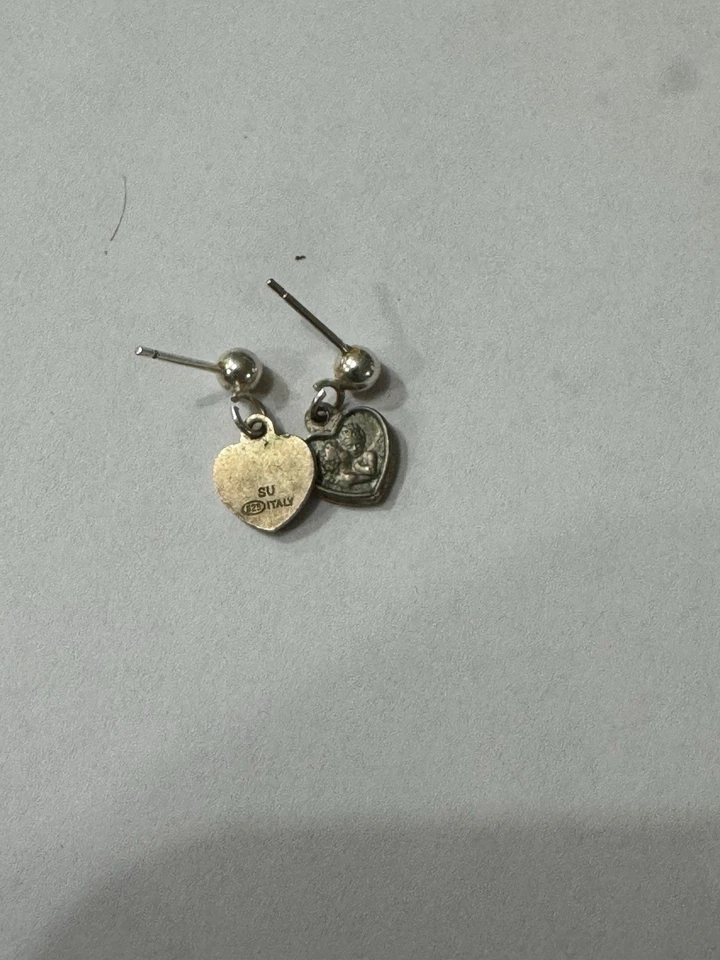 Cherub Earrings Bu 925 Italy Sterling Silver - Image 2 of 2