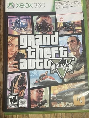 Grand Theft Auto V 5 Five - GTA 5 GTA5 - XBOX 360 WITH MAP! CIB