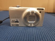 Nikon COOLPIX S6000 silver 7x Zoom Compact Digital Camera/USED