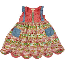 Matilda Jane Friends Forever Sz 6 Sloane Dress Scalloped Hem Girls 2015 Rayon