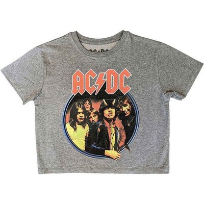 AC/DC 'Highway To Hell Circle' Women's Crop Top - NEW OFFICIAL