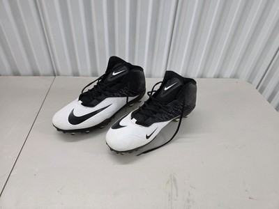 Size 18 Nike Zoom Code Elite 3/4 TD Football Cleats White/Black EXCELLENT