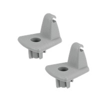 2 Pcs Fit Chrysler 300 300c 2005-2009 Dodge Charger Magnum Gray Sun Visor Clip