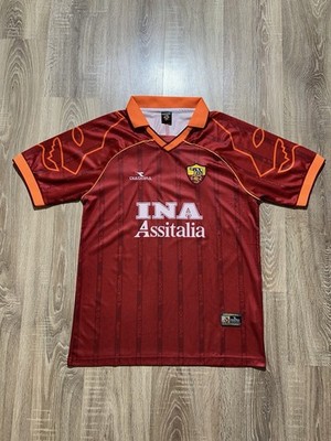 VTG KAPPA AS ROMA 2000-2001 HOME FOOTBALL SHIRT SOCCER JERSEY NOT AUTHENTIC SzXL