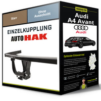Starre AnhäNgerkupplung für Audi A4 Avant 11.2015-Jetzt Typ 8W5/B9 Auto Hak AHK