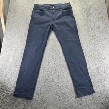 Joe's Jeans Men's 36x34 Blue Cotton Denim Straight Dark Wash Workwear Stretch