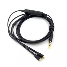 4ft Earphone Audio Cable with Remote For Shure SE215 SE535 MMCX 3.5mm Audio B