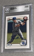 2020 Bowman Bobby Witt Jr. Signed #BP-25 Auto (1st Bowman Pre-Rookie RC) BAS BGS