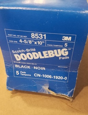 3M Doodlebug Black Scrub 'n Strip Pad 8531