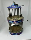 Cricket Cage With Cow Dragon Cloisonne Enamel Silver Rare Chinese Antique 1890 — photo 5