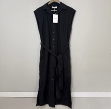 Everlane Button Down Shirt Dress Black 2