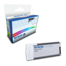 Refresh Cartridges Photo Black T6061 Ink Compatible With Epson Printers
