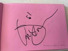 Antonio Davis #33 Toronto Raptors Basketball Autograph Book Signed Page.