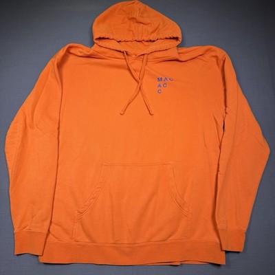 Mac Miller Circles Hoodie 2019 Official Album Merch Orange Abstract Mens XL