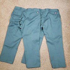 2 Vintage Dickies Sage Green Work Pants Mens 40x28 MADE IN USA Excellent 