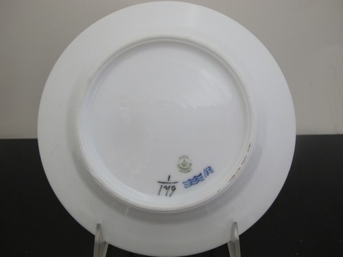 ROYAL COPENHAGEN 179 Denmark Plain Blue Fluted 7 5/8" Salad PLATE Dish - Picture 4 of 6
