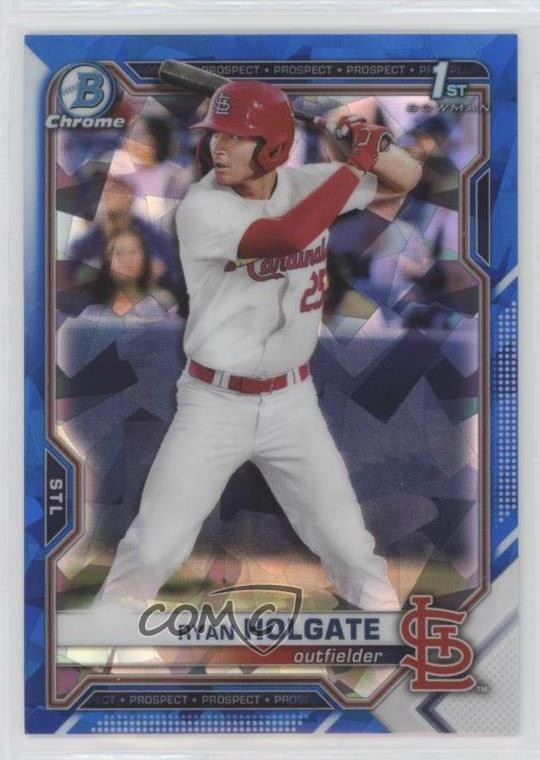 2021 Bowman Chrome Draft Sapphire Edition Ryan Holgate #BDC-148 4z8