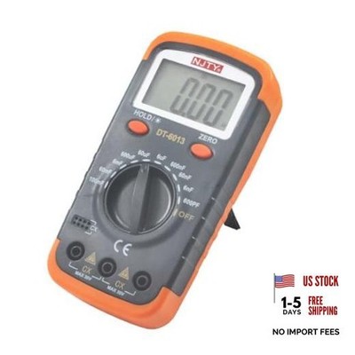 DT6013 Digital Capacitor Meter, 6000 Counts Capacitance Tester Large LCD