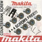 Makita Base Plate Screw X 4 +4 Spare 4340CT, 4340FCT, 4341CT, 4341FCT, 4350CT