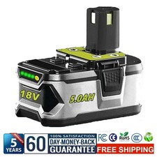 For RYOBI P108 18V One Plus High Capacity Battery 18 Volt Lithium-Ion New 5.0AH