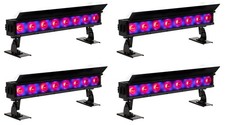 (4) American DJ ElectraPix Bar 8 Wireless DMX RGBAL+UV Bluetooth Wash Light Bars
