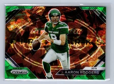 2023 Panini Prizm Fireworks Aaron Rodgers Green Ice #F-7
