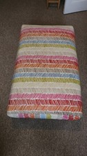 dfs large striped footstool