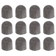 12Pcs Stylus Pen Tips 6.5mm Conductive Mesh Fiber Touch Screen Pens Tip, Gray