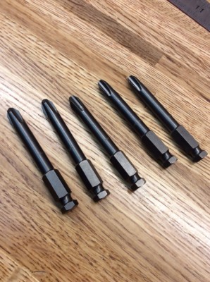 New! (5) Apex 484 Phillips #4 Head Bit 7/16'' Hex Drive, 3-1/2'' Long Cooper Tools