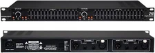 Digital Graphic Equalizer, Dual Channel 15-Band Stereo Equalizer for Home Audio,