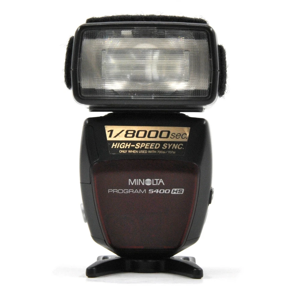 Minolta Program 5400 HS Electronic Flash w/ Case & Stand! Good Condition! - Image 3 of 4