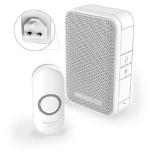 Image of Honeywell DC311NBS Series 3 Wireless Plug-In Doorbell Chime with Push Button