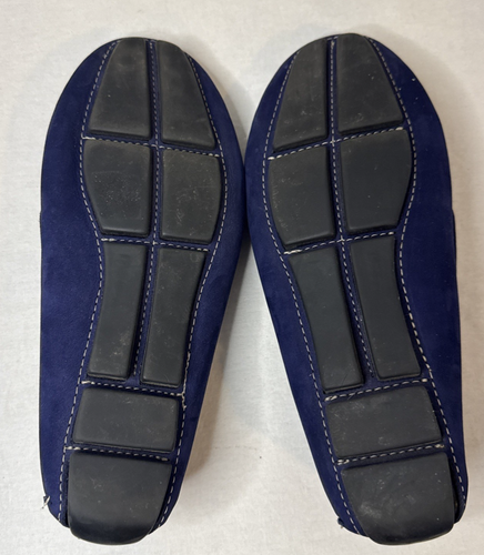 Massimo Matteo Mocassini Donna Penny Scarpe Casual Taglia 8B, Pelle Blu Navy - Foto 8 di 8