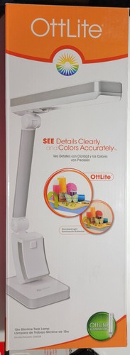 OttLite Task Lamp 13w Slimline Compact Folding Design Craft Work Light 326028
