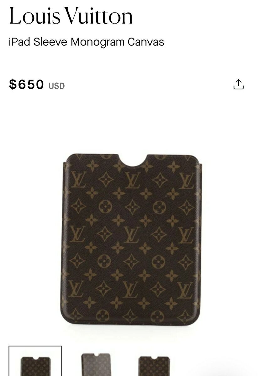 Buy Online Brown Monogram LV iPad Case