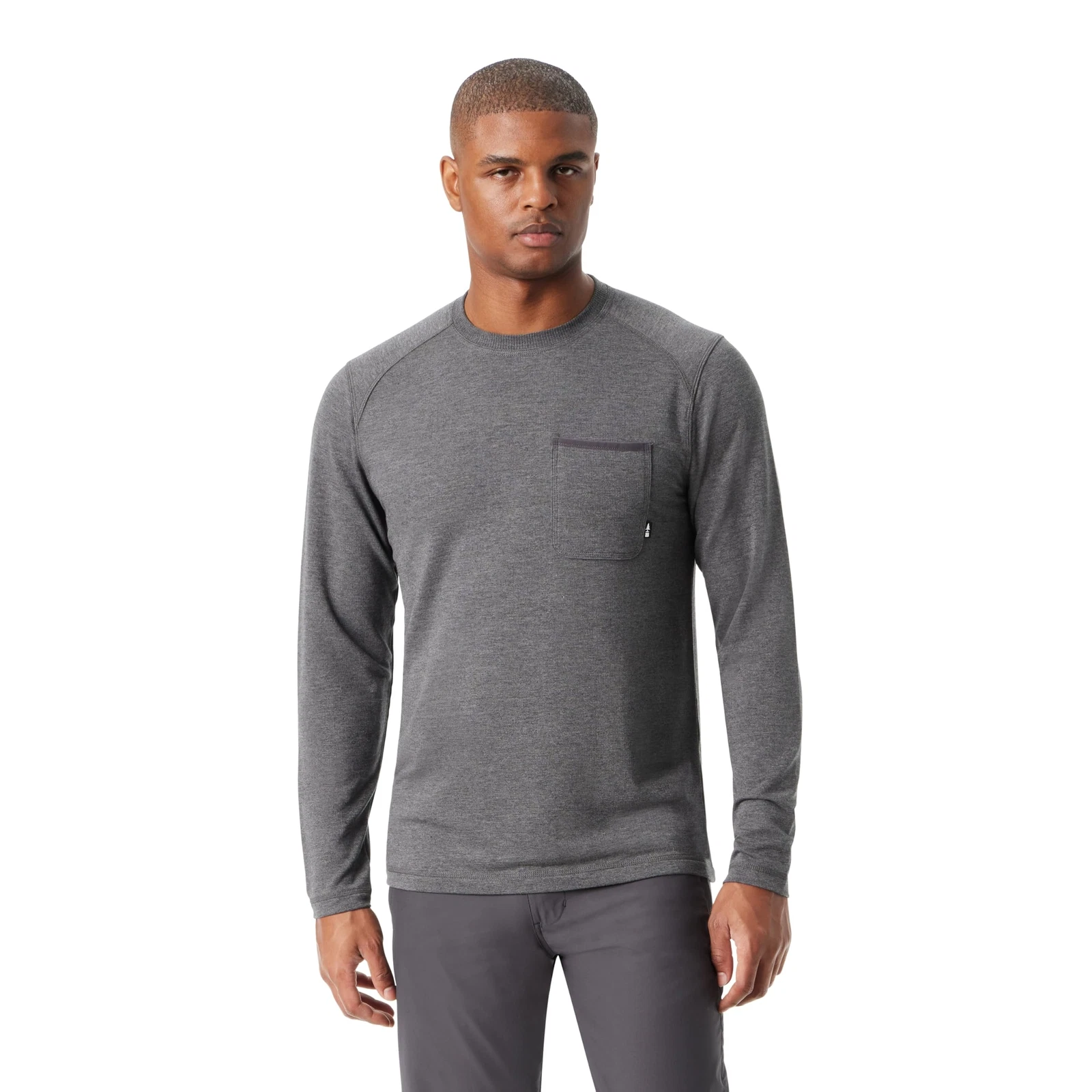 BASS OUTDOOR Men's Long Sleeve 4-Way-Stretch Quick Dry Utili-Tee Shirt with