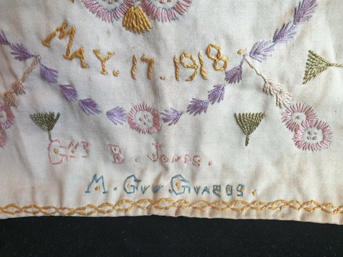 WW1 British Crocheted Sampler to the Machine Gun Guards May 17th 1918 - Picture 8 of 12